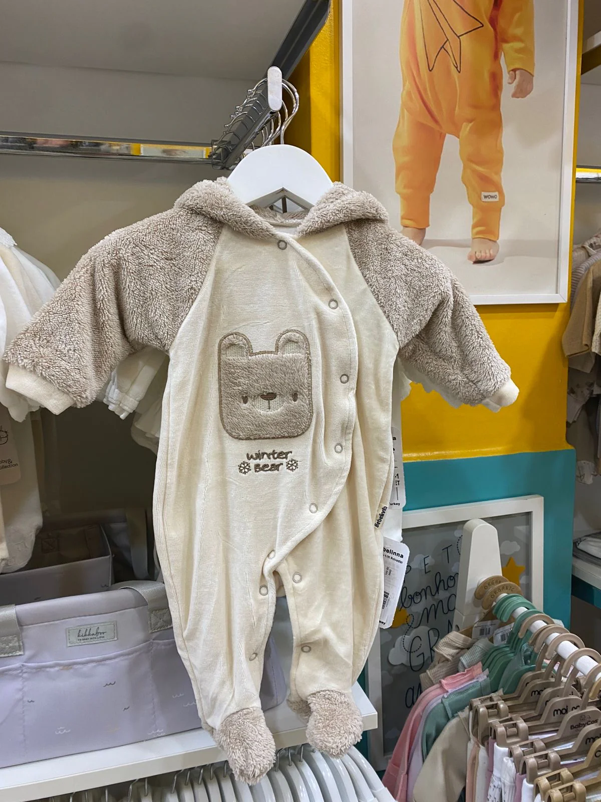 Grenouillère winter bear welsoft à capuche 1 pcs – Image 3