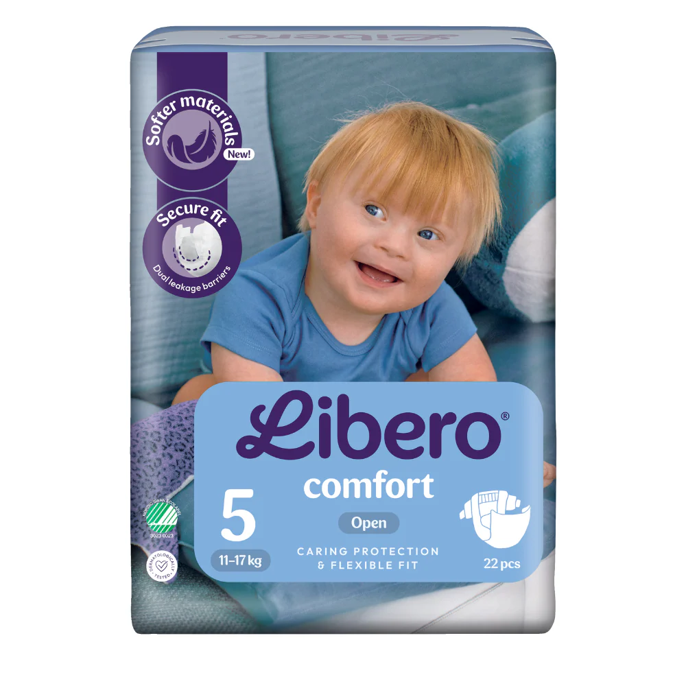 Libero Couches Comfort T5 Maxi+ 11-17 kg (8 x 22 pces) Carton – Image 2