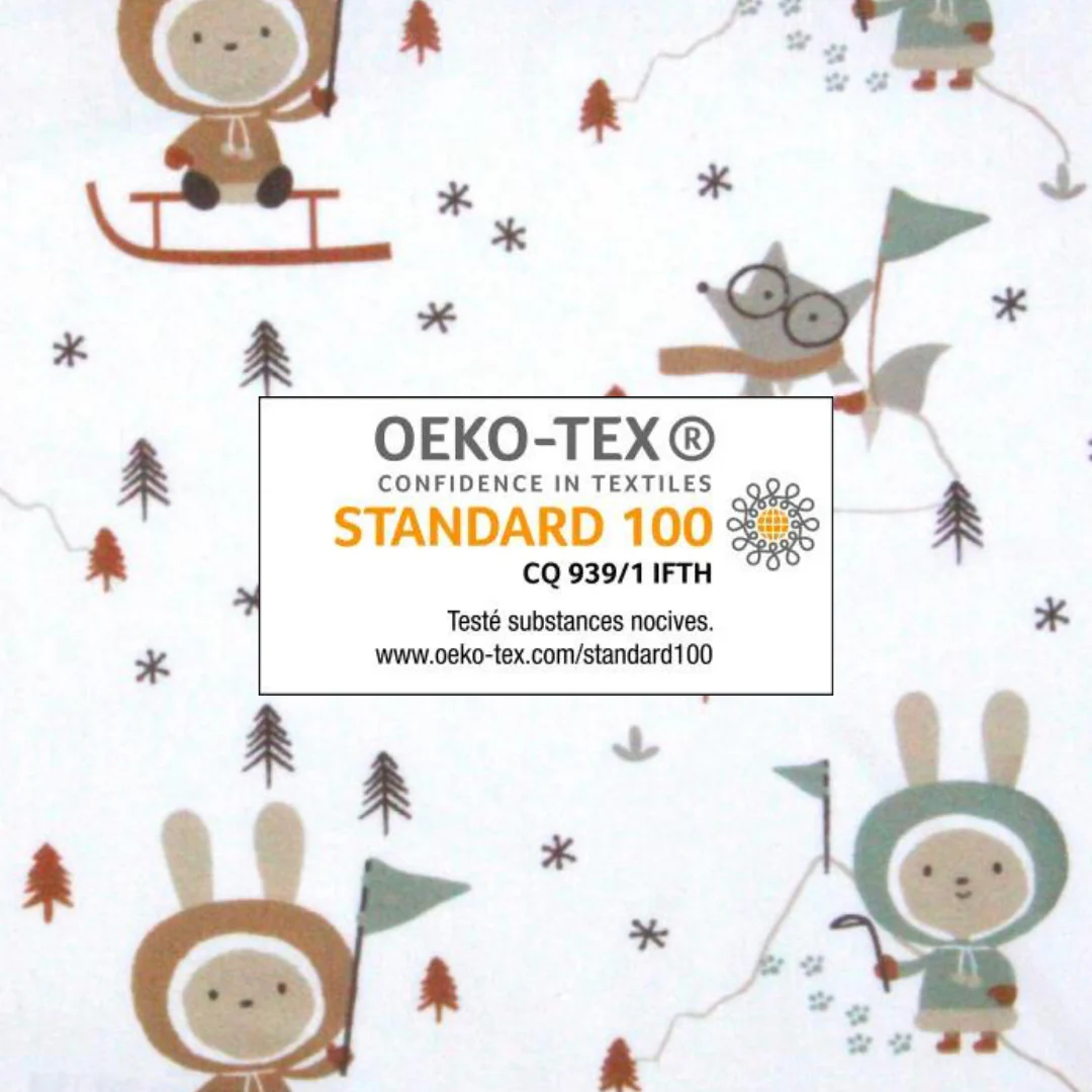 100% coton imprimé oeko-tex esquimaux - par 10 cm – Image 2